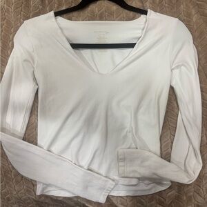 Free people seamless white long sleeve